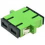 Glasfaseradapter Alantec FOA-SCA-SMD SC/APC Singlemode Duplex, schwarz/grün