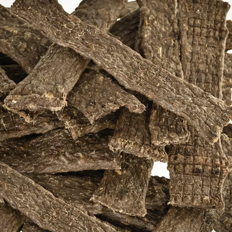 PETITTO Getrocknete Fleischstreifen Wild mit Hanf - Hundeleckerli - 400g