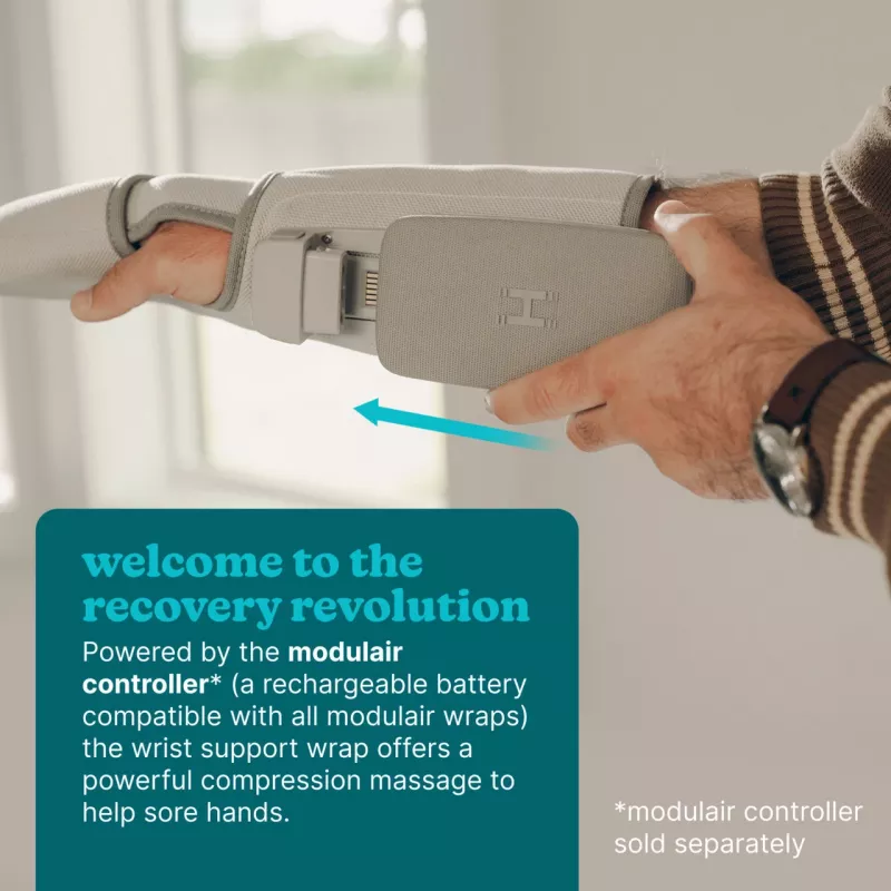 Handwickelmassagegerät HoMedics SR-CMH10H-GY tragbar, verstellbare Passform für Hände und Handgelenke