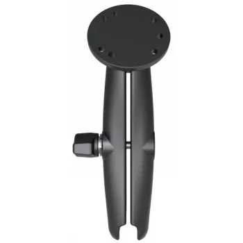 RAM Mounts Doppelsteckarm mit runder Platte schwarz 294,8 g