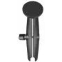 RAM Mounts Doppelsteckarm mit runder Platte schwarz 294,8 g