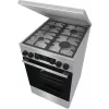 Gorenje GKS5C71XF freistehender Herd mit Backofen Silber