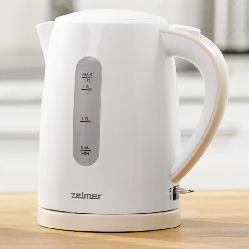 Elektrischer Wasserkocher Zelmer 1,7 L 2200 W Weiß