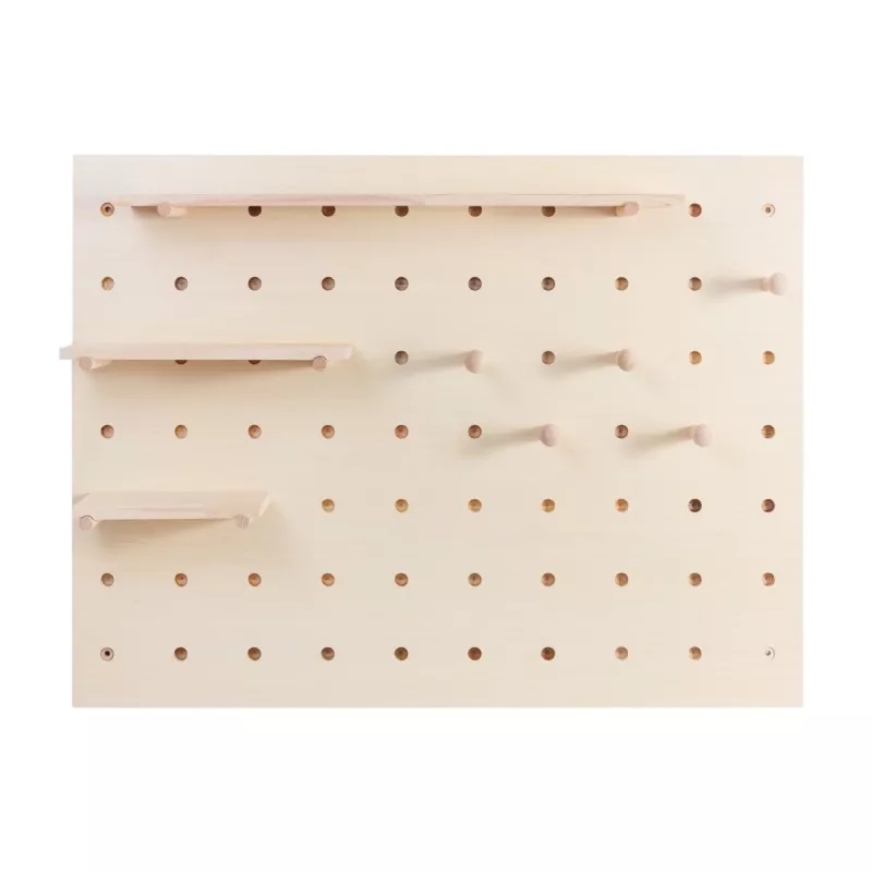 Kabelorganizer MACLEAN MC-131 WD Holzbrett für Tisch- und Wandmontage, max. Belastung 20 kg