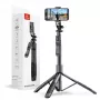 Stativ-Selfie-Stick Crong CRGSGU1BLK Aluminium Bluetooth mit klappbaren Beinen und Handyhalterung