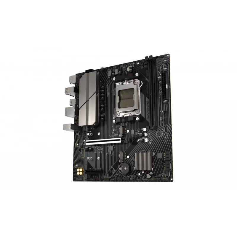 Motherboard Sapphire B650M-E (AMD B650) micro ATX, Sockel AM5, DDR5, 2x DIMM, 96GB, 2x M.2 (PCIe5/4), 4x SATA III, 2,5Gb LAN