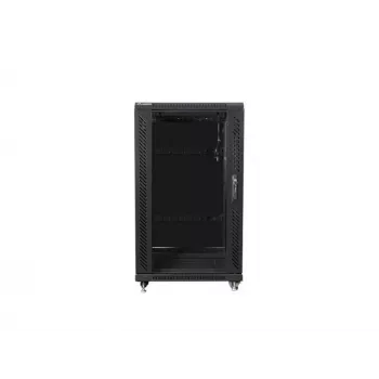 Lanberg FF01-6622-12B Rack-Schrank 22U freistehend Schwarz