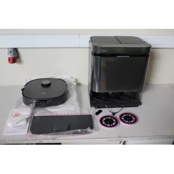AUSVERKAUFT. Midea V15 Saugroboter | AUSVERKAUFT. Midea Saugroboter | V15 | Nass&Trocken | 5200 mAh | Staubbehälter 3 L | 16200 Pa | Schwarz | GEBRAUCHT, SCHMUTZIG, ZERKRATZT