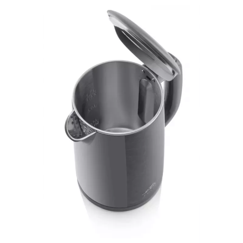 ETA Wasserkocher | ETA859590020 EDITA | Elektrisch | 2200 W | 1,5 L | Edelstahl | 360° drehbare Basis | Grau