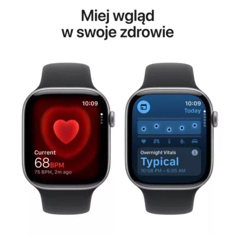 Watch Series 11 GPS+Cellular 46mm Space Graues Aluminiumgehäuse mit schwarzem Sportarmband - M/L