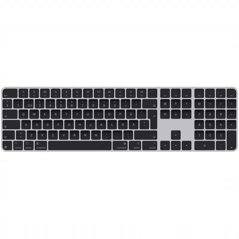 Apple Magic Tastatur Universal USB + Bluetooth QWERTY Schwedisch Schwarz