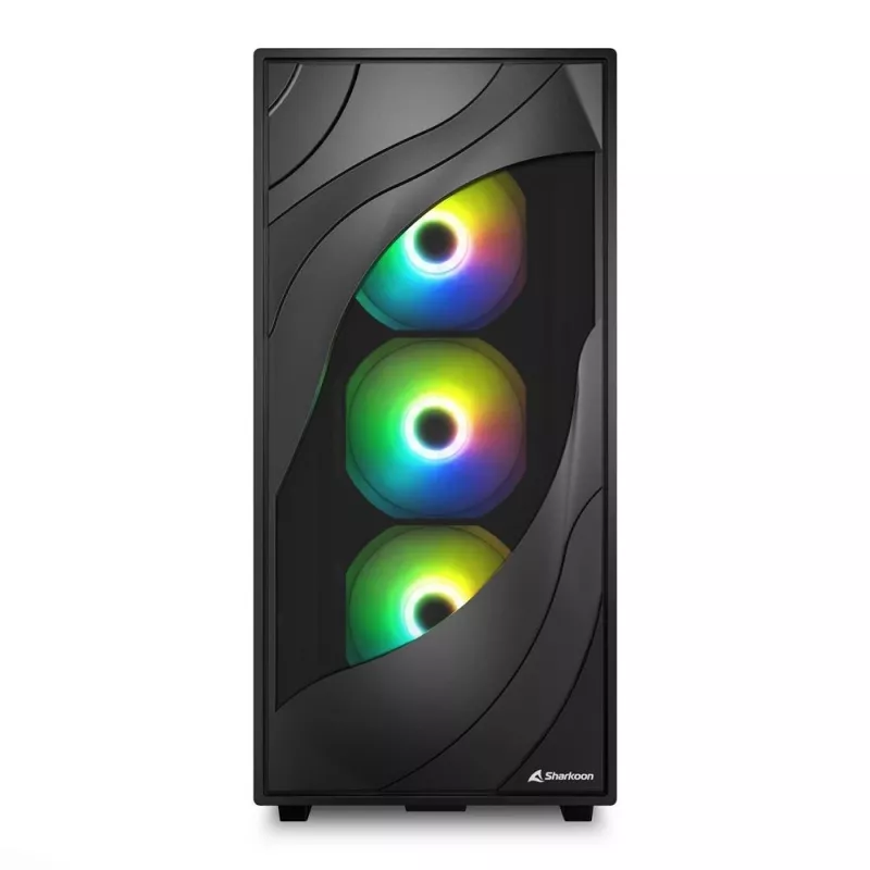 Sharkoon REBEL C80M RGB Midi-Tower Schwarz
