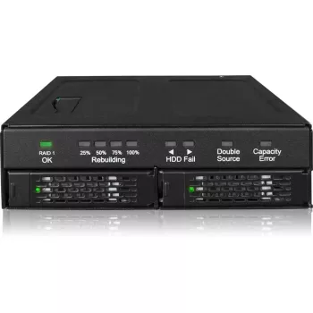 Drive enclosure icy dock MB902SPR-B R1 Black 2.5 inch SATA