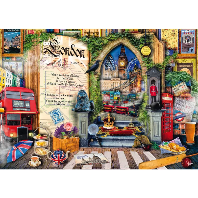Puzzle 1000 Teile, Schmidt Spiele Aimee Stewart: Memories of London