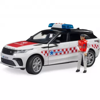 Fahrzeug Range Rover Velar Feuerwehr mit Figur