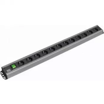 Power Distribution Unit Bachmann 300.005 12 AC Outlets 2U Schwarz Grau