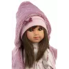 Puppe Llorens Sara 35 cm — realistischer Vinylkopf und weicher Stoffkörper