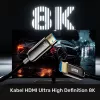 HDMI-Kabel UNITEK C11085GY01-10M 10m 2.1 48 Gbit/s Schwarz