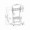 Gembird TVS-100F-01 Bodenständer für Displays 2,54 m (100) Schwarz