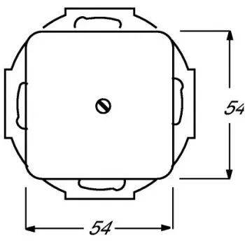 Elektrisches Schalterzubehör Busch-Jaeger 2538-214 — weißes Zubehör für Schalter und Rahmen