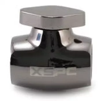 Kugelhahn XSPC G1/4, Messinggehäuse mit schwarz-chromfarbener Oberfläche, Modell WASC-504