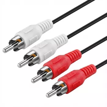 ROLINE GOLD RCA-Verbindungskabel simplex Stecker / Stecker, Rot 2,5m (11.09.4231)