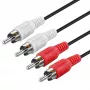 ROLINE GOLD RCA-Verbindungskabel simplex Stecker / Stecker, Rot 2,5m (11.09.4231)