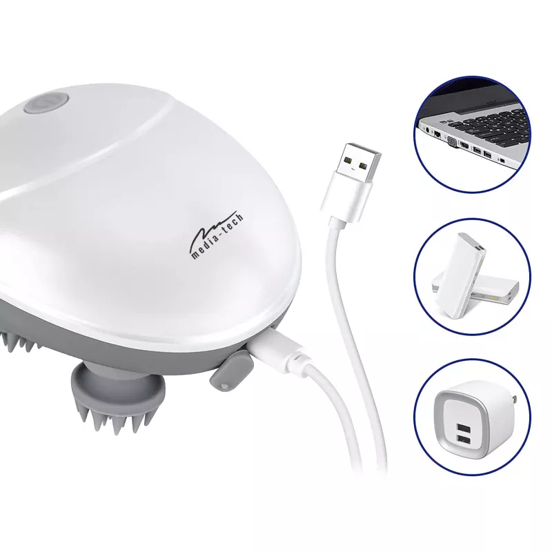 Kopfmassagegerät MEDIA-TECH MT6524 – tragbares Design, einstellbare Intensität