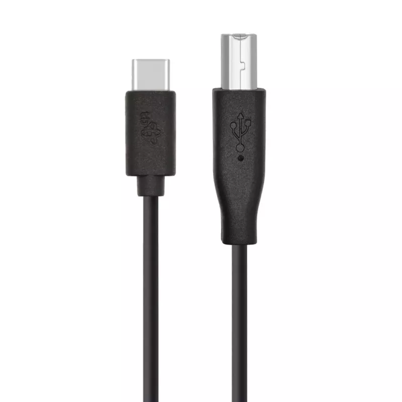 USB A auf B Kabel TB 1,8 m — Schwarz, für Drucker
