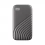 WD My Passport SSD WDBAGF0040BGY – SSD – verschlüsselt – 4 TB – extern (tragbar) – USB 3.2 Gen 2 (USB-C-Anschluss) – 256-Bit-AES – Grau