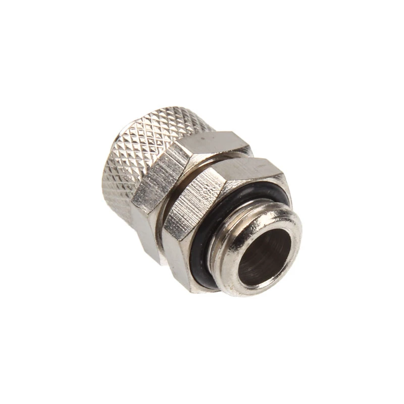 Gerader Anschluss G1/4 Zoll auf 10/8 mm - Glänzendes Silber