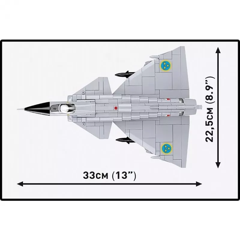 Cobi Blocks Saab AJ 37 Viggen 881-tlg. Konstruktionsset