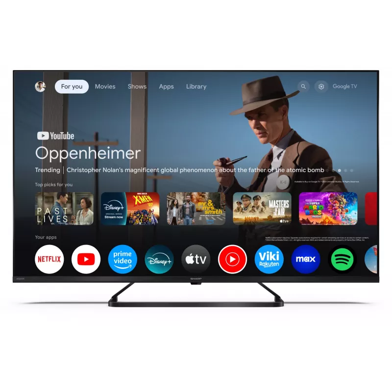 Sharp 43HP6265E TV Google UHD Schwarz