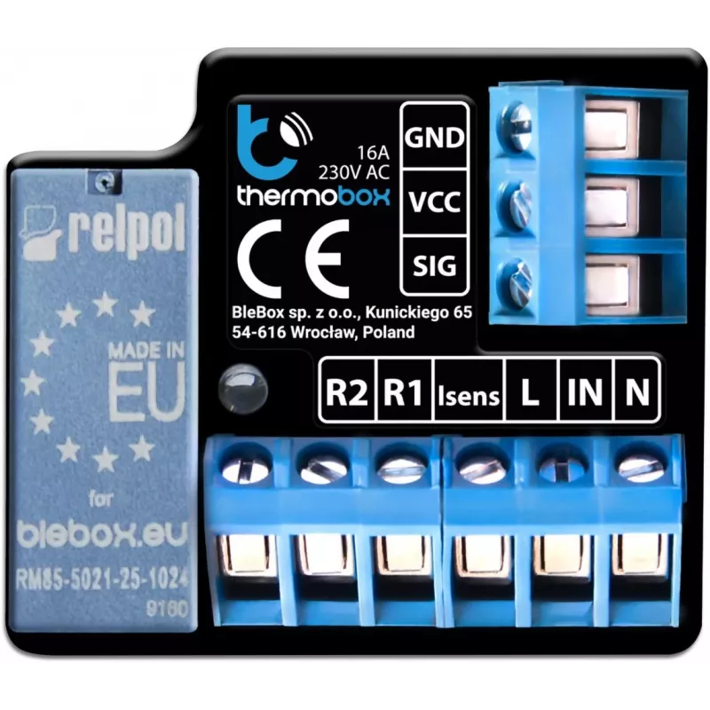 Heizmodul bleBox Thermobox Smart Control Wi‑Fi, Modell thermobox