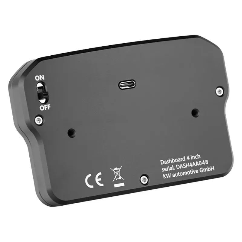 Lenkrad-Dashboard Ascher Racing 4 Zoll Modell 76080028 für Simracing-Setups