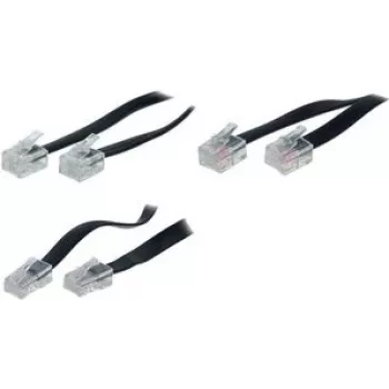 telephone Kabel ShiverPeaks BS70090-6/6 10 m Schwarz