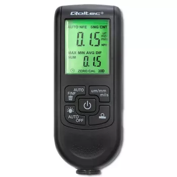Qoltec Lackdickenmessgerät mit LCD-Display | 0~2000 µm