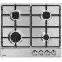 Einbaukochfeld Amica PGA6100BpR, 4 Gasbrenner, mechanische Steuerung, Edelstahl