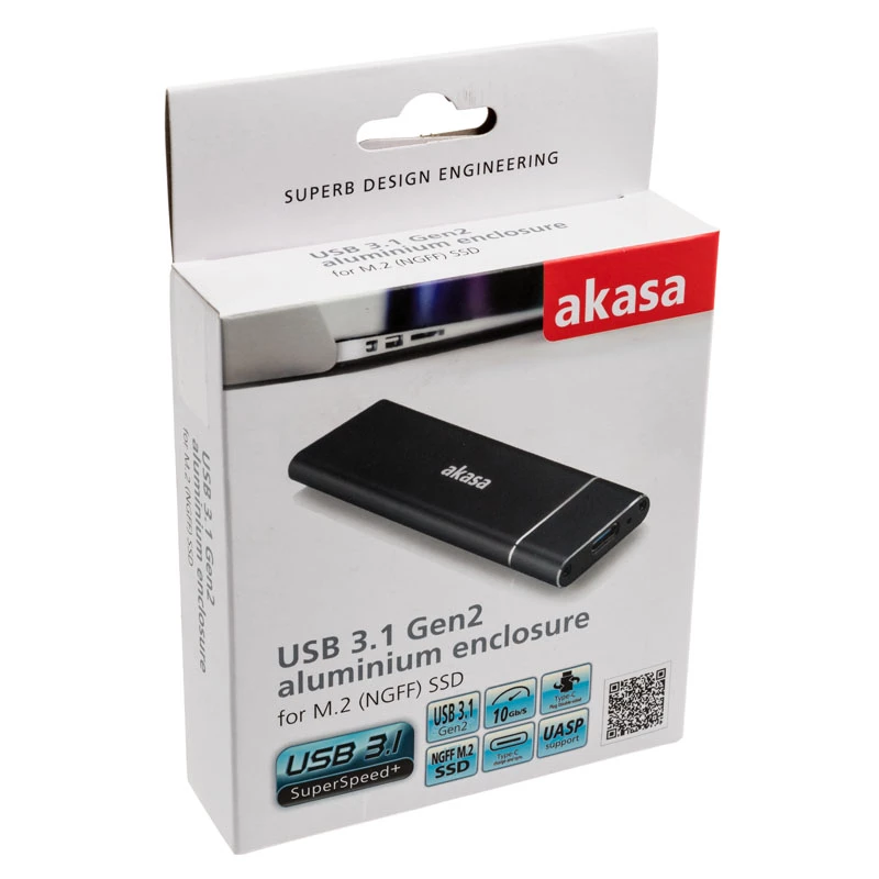 SSD-Gehäuse Akasa AK-ENU3M2-02 Schwarz M.2