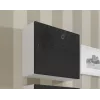 Cama Wohnzimmer-Schrankset VIGO 22 weiß/schwarz glänzend