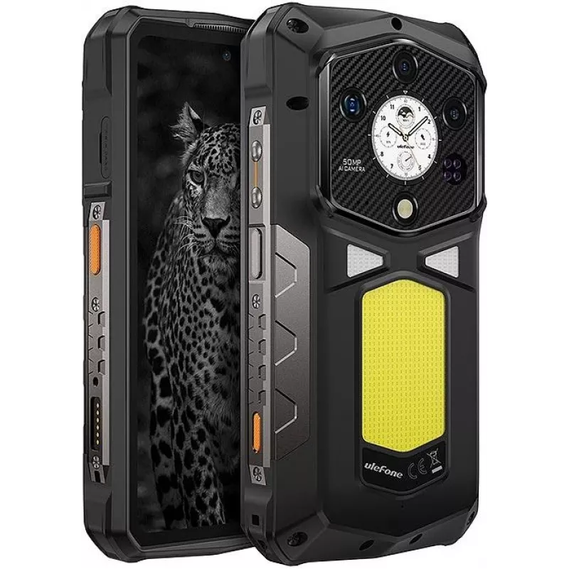 Robustes Smartphone UleFone Armor 29 Ultra – 6,67 Zoll FHD+ Display, MediaTek Dimensity 9300+, 16 GB RAM, 5G, Dual SIM, 21.200 mAh Akku, Schwarz