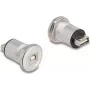 DeLOCK 88194 Steckdose Typ B + USB Typ A Schwarz Silber