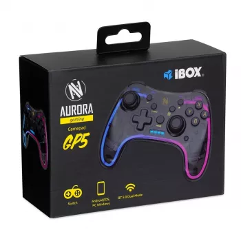 iBox IGP5 Gaming Controller Schwarz Bluetooth Gamepad Analog / Digital Android, Nintendo Switch, Nintendo Switch Lite, Nintendo Switch OLED, PC, iOS