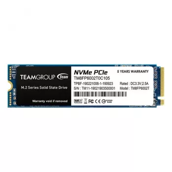 Team Group MP33 - SSD - 2 TB – Intern – M.2 2280 – PCIe 3.0 x4 (NVMe) – Schwarz (TM8FP6002T0C101)