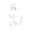TV-Tisch/Rollwagen mit Rädern + Griff 23-55 25 kg S-09