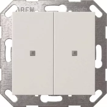 Gira Taster Wippe KNX 2-fach, reinweiß (Modell 517303)