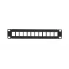 Patchpanel Extralink 12-Port UTP 10 Zoll Metallgehäuse, schwarz