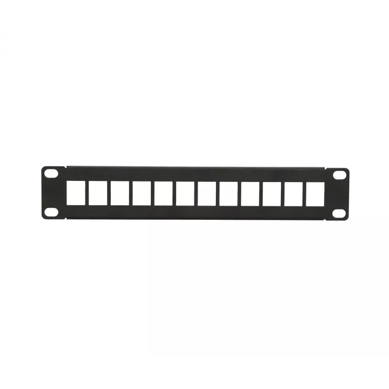 Patchpanel Extralink 12-Port UTP 10 Zoll Metallgehäuse, schwarz