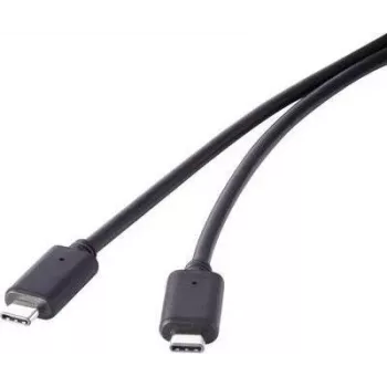 USB 3.1 Gen 2 Kabel Renkforce 1460356 — 1x USB-C-Stecker, 0,50 m, schwarz