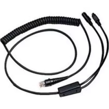 Honeywell - Tastaturweiche / Netzwerkkabel - RJ-45 (M) - PS/2, 6-polig, Netzteil - 3,0m - aufgespult - Schwarz (CBL-720-300-C00)